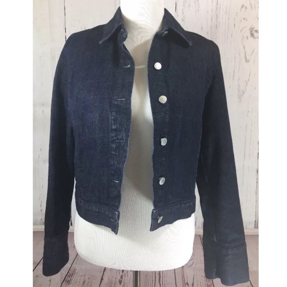 Banana Republic Dark Wash Blue Jean Jacket Size Small